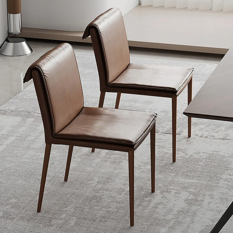 Luxury Comfort Leather Chairs for Living Room Modern Home Dining Chair with Steel Legs for Kitchen Stylish Soft Cafe Table Chair
Luxury Comfort Leather Chairs for Living Room Modern Home Dining Chair with Steel Legs for Kitchen Stylish Soft Cafe Table Chair