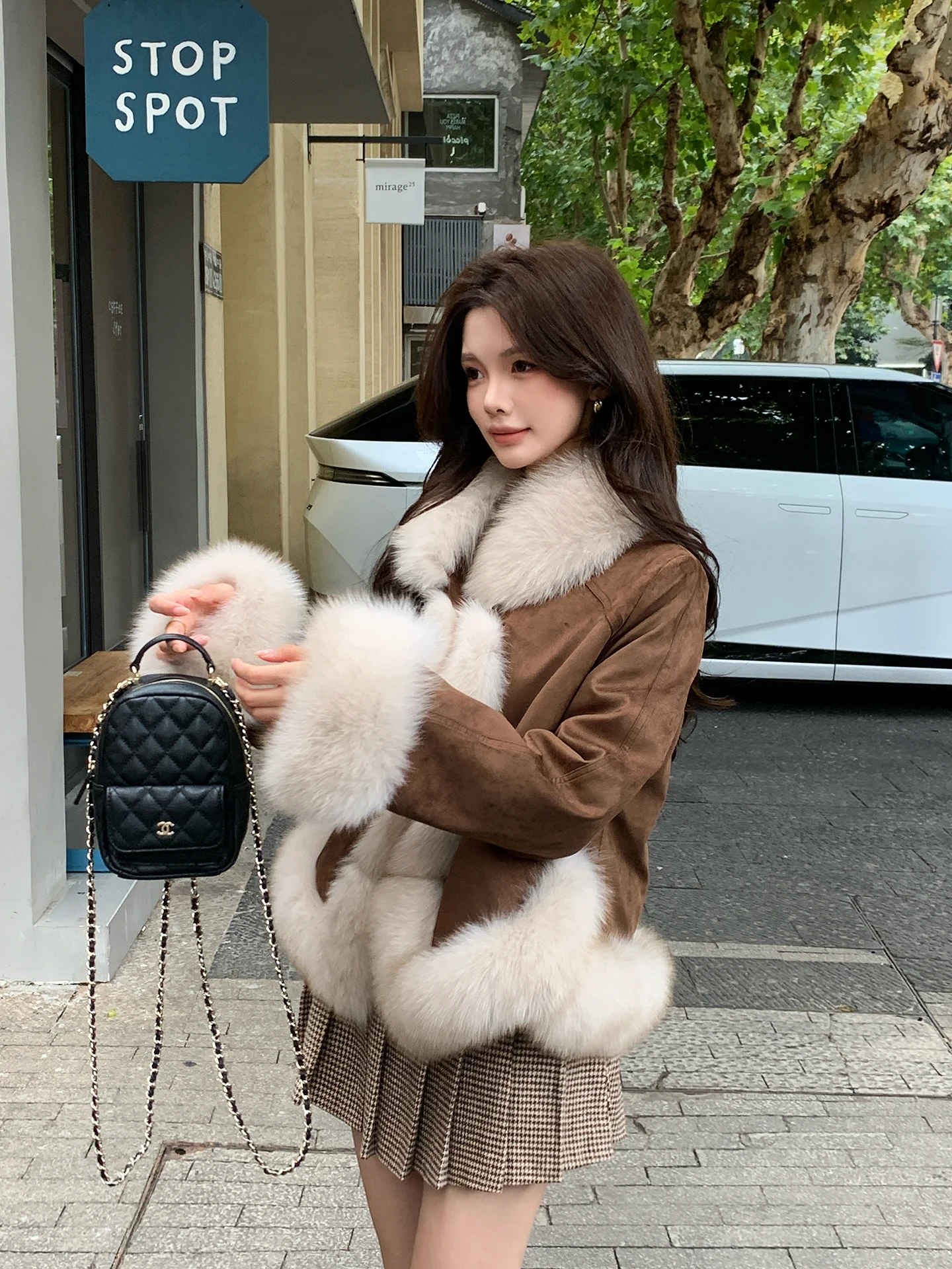 Warm Fur Collar down Jaet White Goose down Inner Young Women's ort Sle Comfortable Breezy Casual Pure Color Coat
Warm Fur Collar down Jaet White Goose down Inner Young Women's ort Sle Comfortable Breezy Casual Pure Color Coat