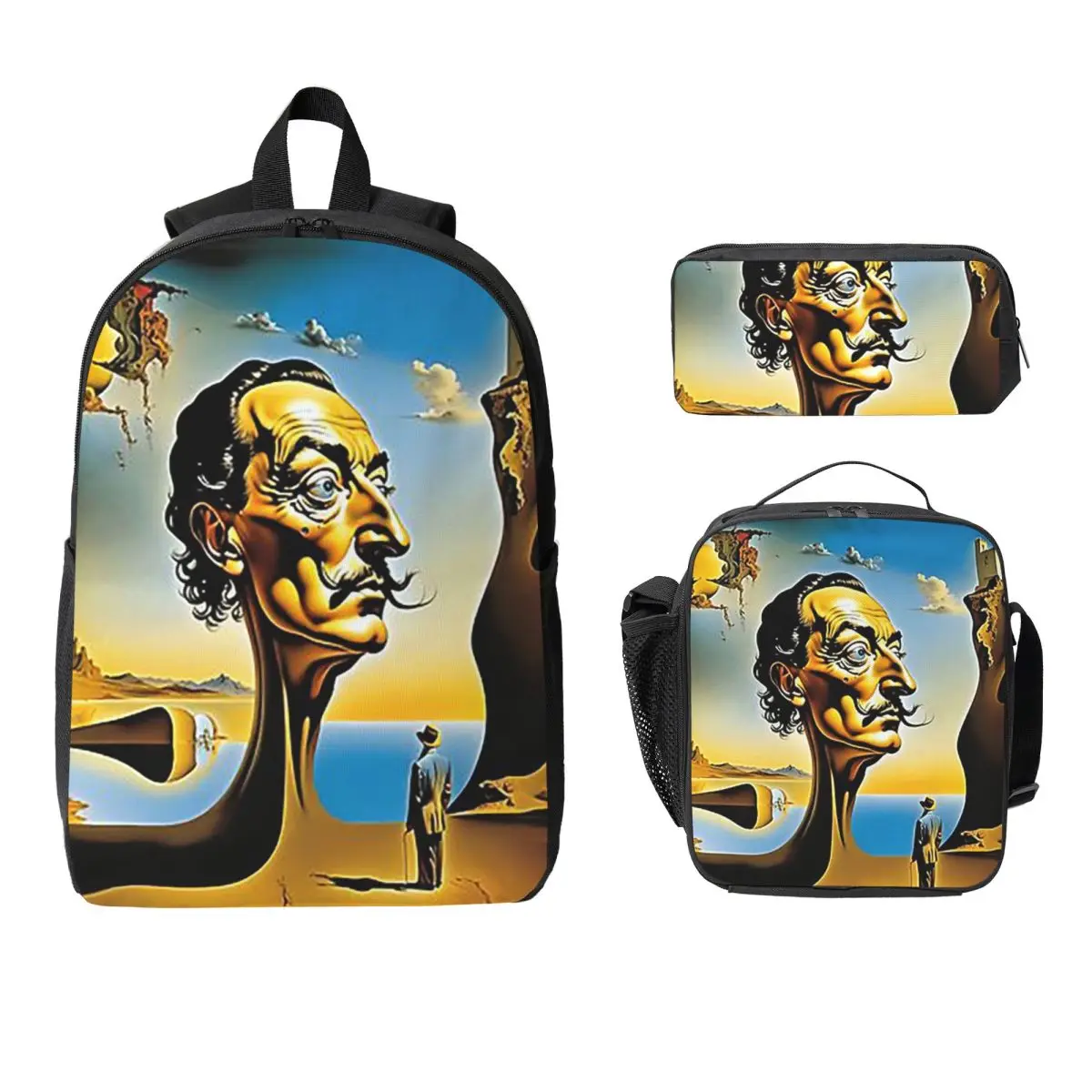 Enigmatic Encounter Surrealist Dreamscape Salvador Dali Poster Backpack BookBag School Bag 3ps Insulated Lunch Bag Pencil Case
Enigmatic Encounter Surrealist Dreamscape Salvador Dali Poster Backpack BookBag School Bag 3ps Insulated Lunch Bag Pencil Case
