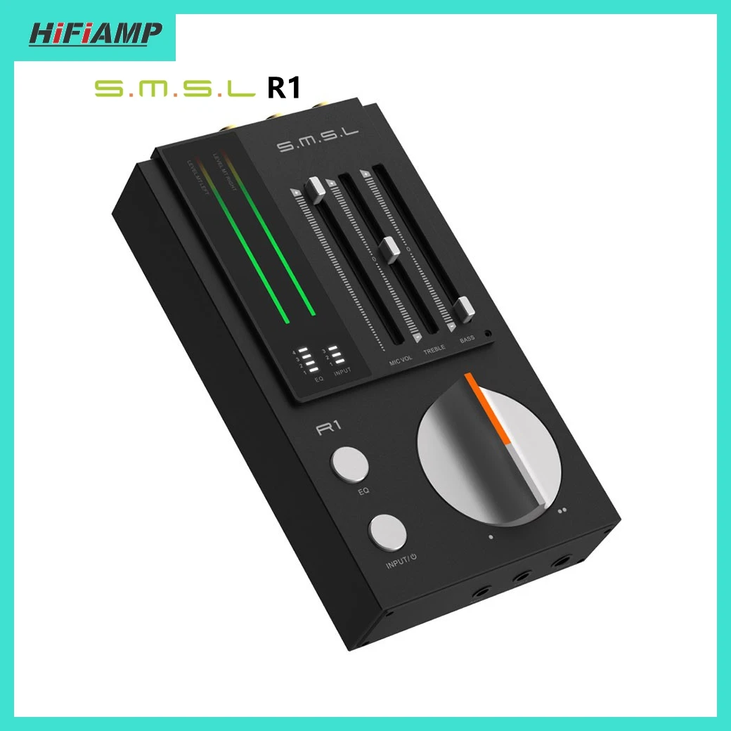 SMSL R1 Mini Portable HiFi Gaming DAC Headphone Amplifier Support Independent EQ Adjustment