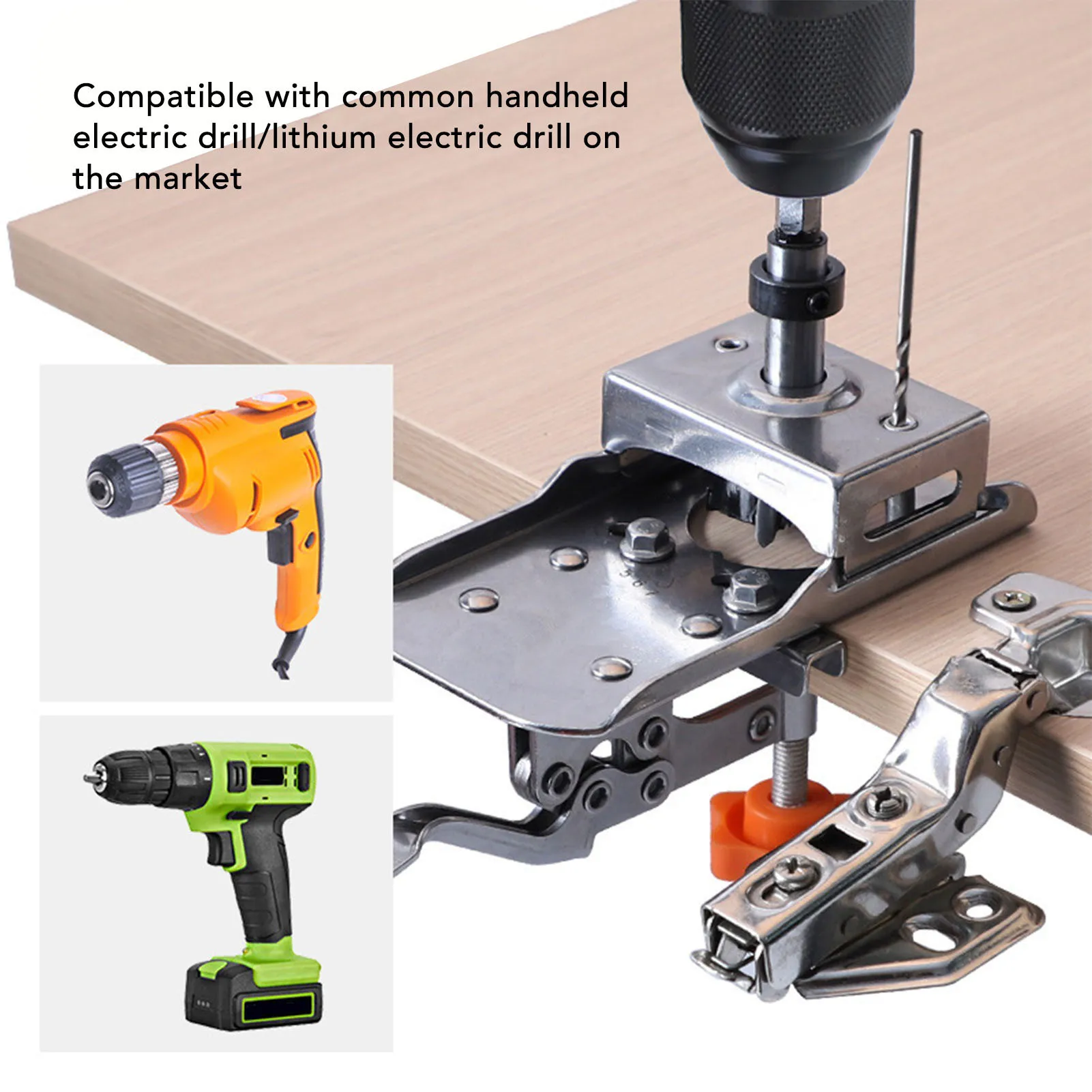 Hinge Hole Drill Guide 35mm Adjustable 3-7mm Edge Distance Quick Clamping Jig with Precise Positioning for Cabinet Door Hinges
Hinge Hole Drill Guide 35mm Adjustable 3-7mm Edge Distance Quick Clamping Jig with Precise Positioning for Cabinet Door Hinges