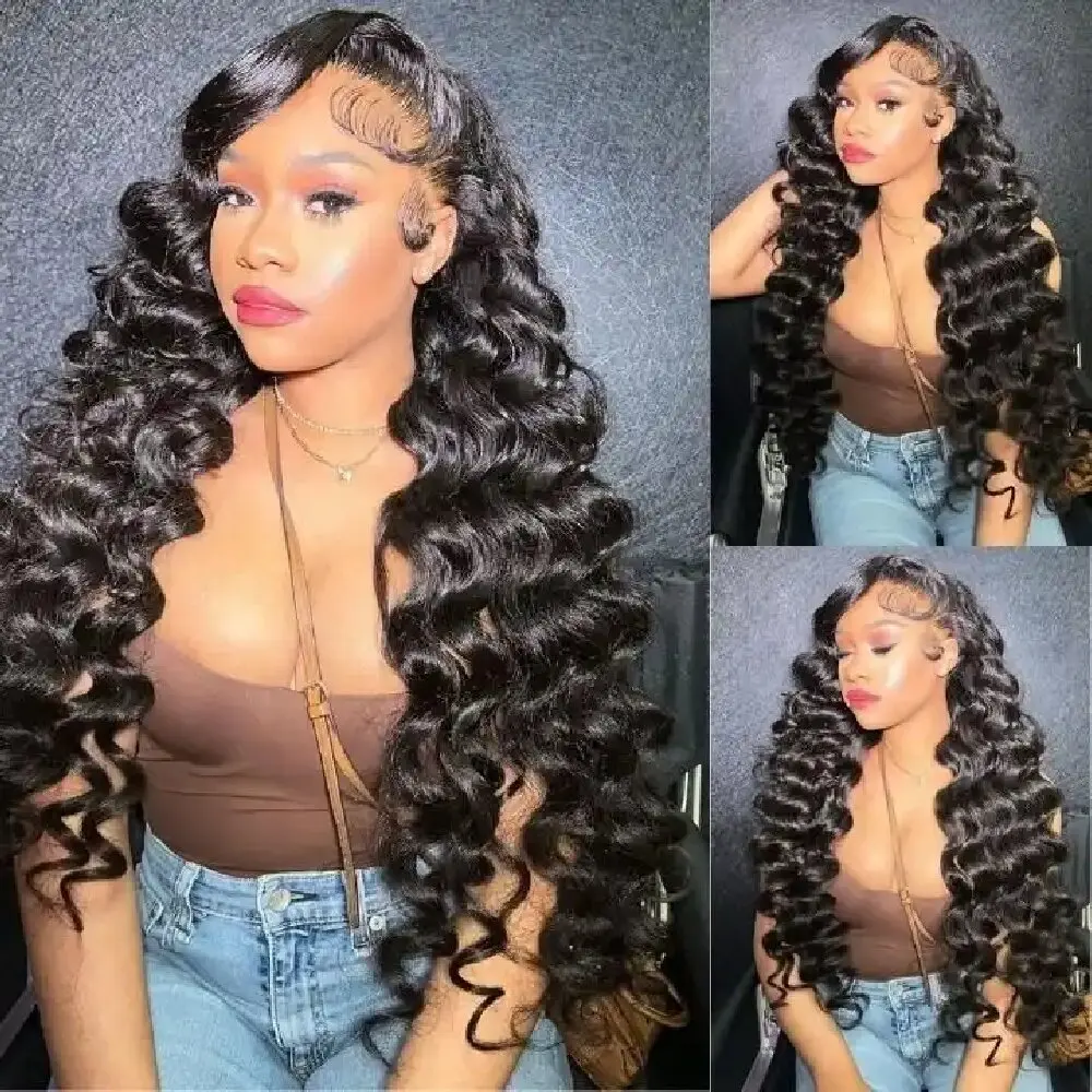 Natural Color Loose Deep Wig 13*4 13*6 Transparent Swiss Lace Front Wigs Remy Virgin Human Hair Lace Closure Loose Wave Wigs
Natural Color Loose Deep Wig 13*4 13*6 Transparent Swiss Lace Front Wigs Remy Virgin Human Hair Lace Closure Loose Wave Wigs