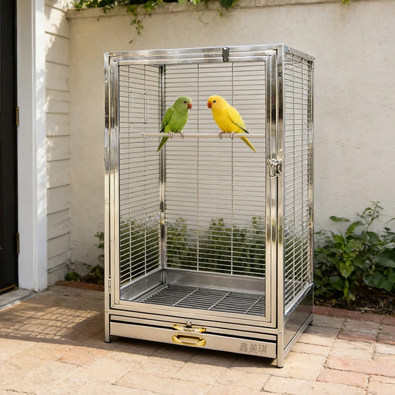 High Quality 304 Stainless Steel Large Bird Cage for Parrots Pigeons Classic Style Breathable Design Easy Assembly
High Quality 304 Stainless Steel Large Bird Cage for Parrots Pigeons Classic Style Breathable Design Easy Assembly
