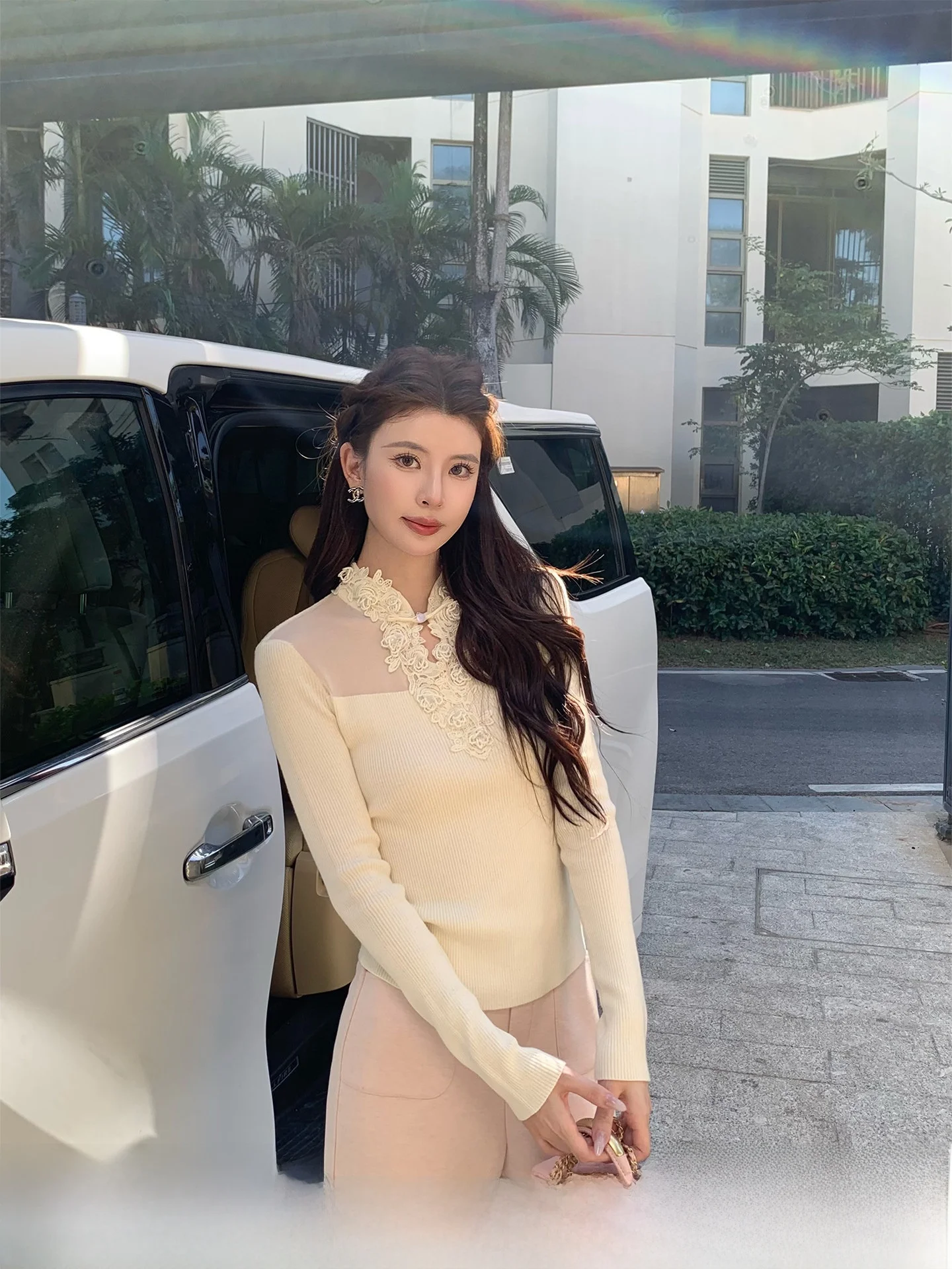 Kun Zuihua White Wool Blend Base Layer irt Women's Inner Wear Spring Season Knitted Design Sensation New Sle Top
Kun Zuihua White Wool Blend Base Layer irt Women's Inner Wear Spring Season Knitted Design Sensation New Sle Top