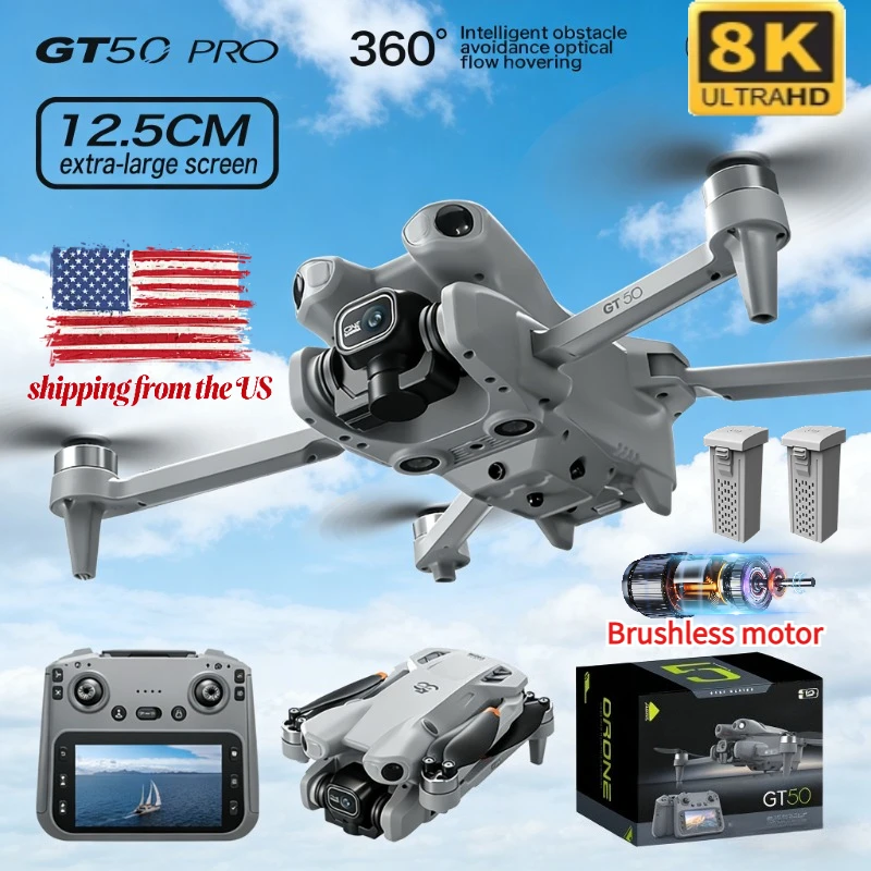 GT50 RC Drone 8K HD Aerial Photography Remote Control Aircraft Dual Camera WIFI GPS Three Sided Obstacle Avoidance Quadcopter
GT50 RC Drone 8K HD Aerial Photography Remote Control Aircraft Dual Camera WIFI GPS Three Sided Obstacle Avoidance Quadcopter
