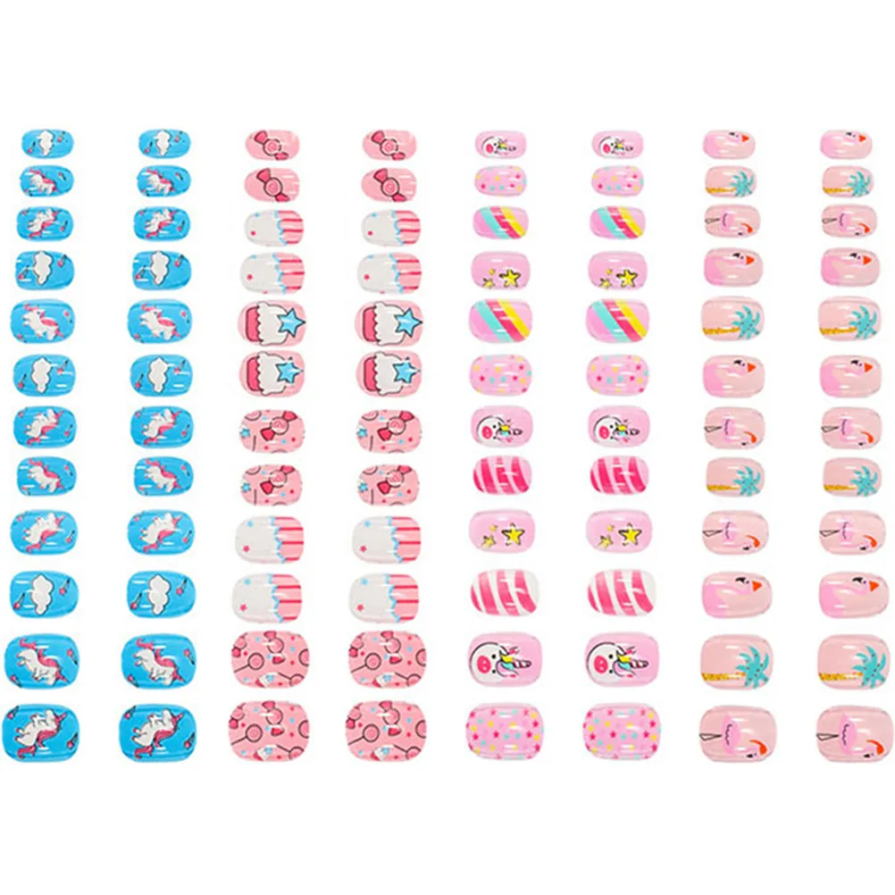 4 Sets Nail False Nails for Short Faux Stickers Cute Fake Tips DIY Manicure Art Ornaments
4 Sets Nail False Nails for Short Faux Stickers Cute Fake Tips DIY Manicure Art Ornaments