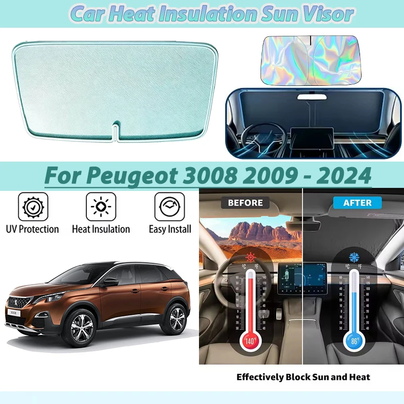 Car Front Sun Visor For Peugeot 3008 2009 Accessories 2008 - 2016 2017 - 2024 2021 Sunshade Window Protection Sunscreen Interior
Car Front Sun Visor For Peugeot 3008 2009 Accessories 2008 - 2016 2017 - 2024 2021 Sunshade Window Protection Sunscreen Interior