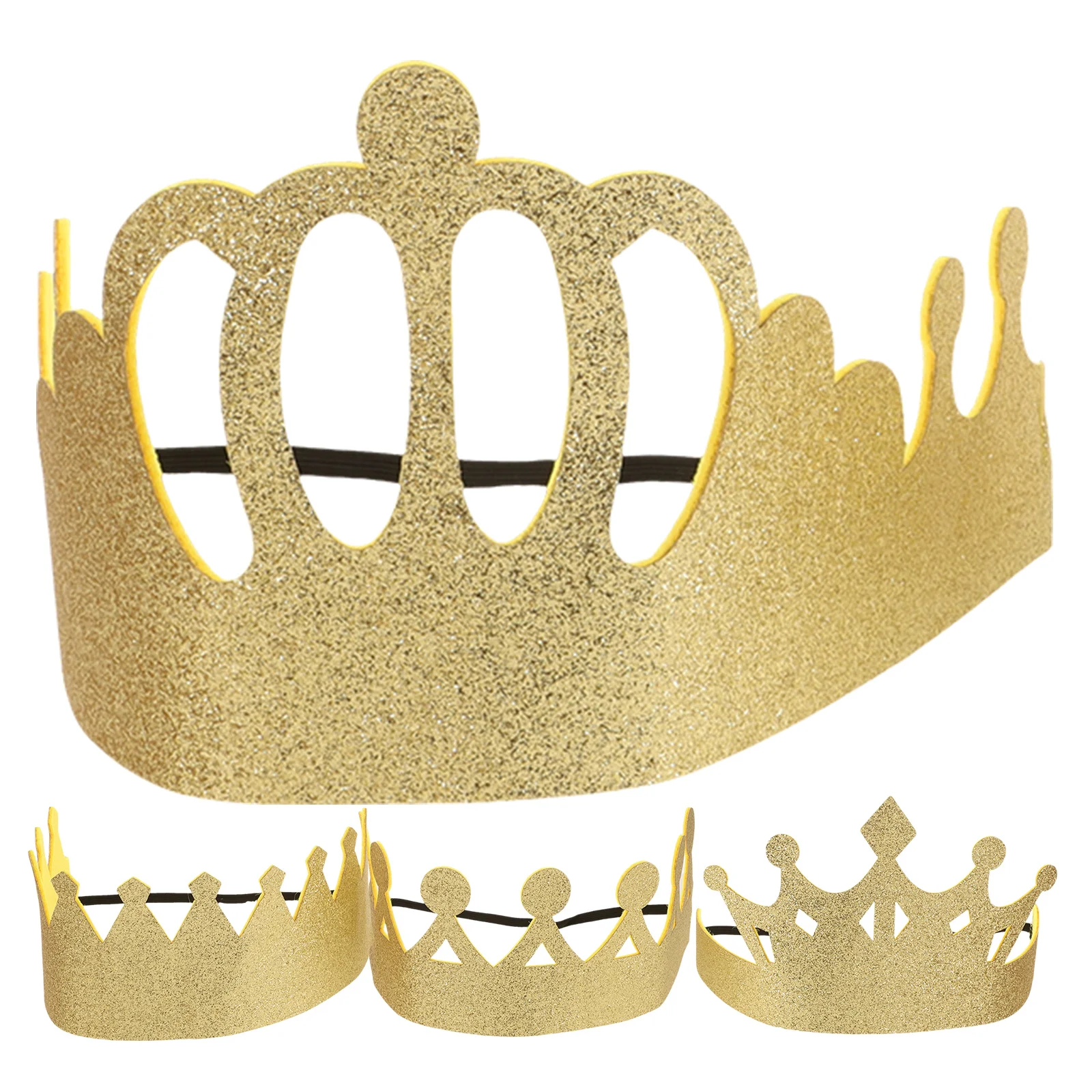 4 Pcs Children's Birthday Headband Hats for Kids Golden Elastic King Cosplay Toddler Clothing
4 Pcs Children's Birthday Headband Hats for Kids Golden Elastic King Cosplay Toddler Clothing