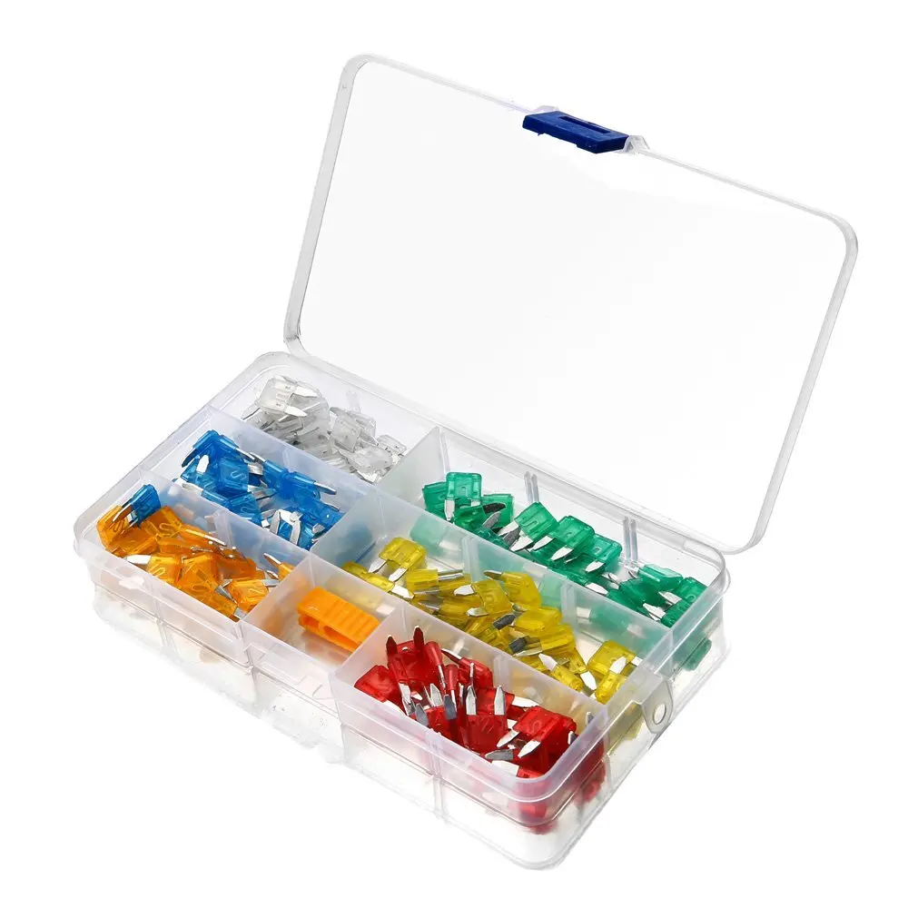 120pcs Mini Car Motorcycle Fuse Kit 5-30A Standard Blade Fuse Assortment Set for Automotive Truck and Boat Electrical System
120pcs Mini Car Motorcycle Fuse Kit 5-30A Standard Blade Fuse Assortment Set for Automotive Truck and Boat Electrical System