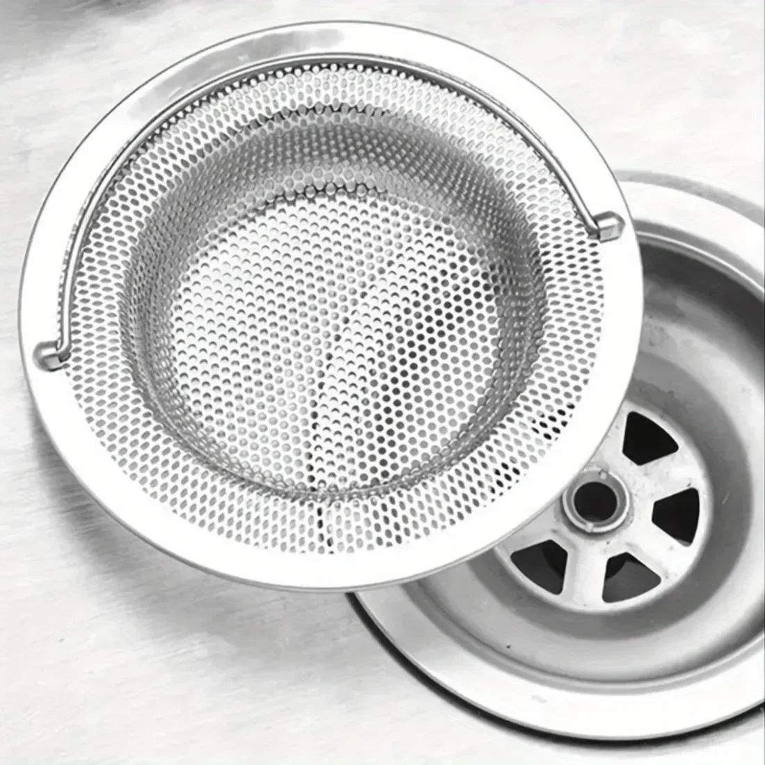 2Pcs Stainless Steel Sink Strainer Anti-Clogging Kitchen Drain Filter Rustproof Durable Drain Stopper Basket Drip Tray for Kitchen Sink Vegetable Basin Bathroom Drain Protection
2Pcs Stainless Steel Sink Strainer Anti-Clogging Kitchen Drain Filter Rustproof Durable Drain Stopper Basket Drip Tray for Kitchen Sink Vegetable Basin Bathroom Drain Protection