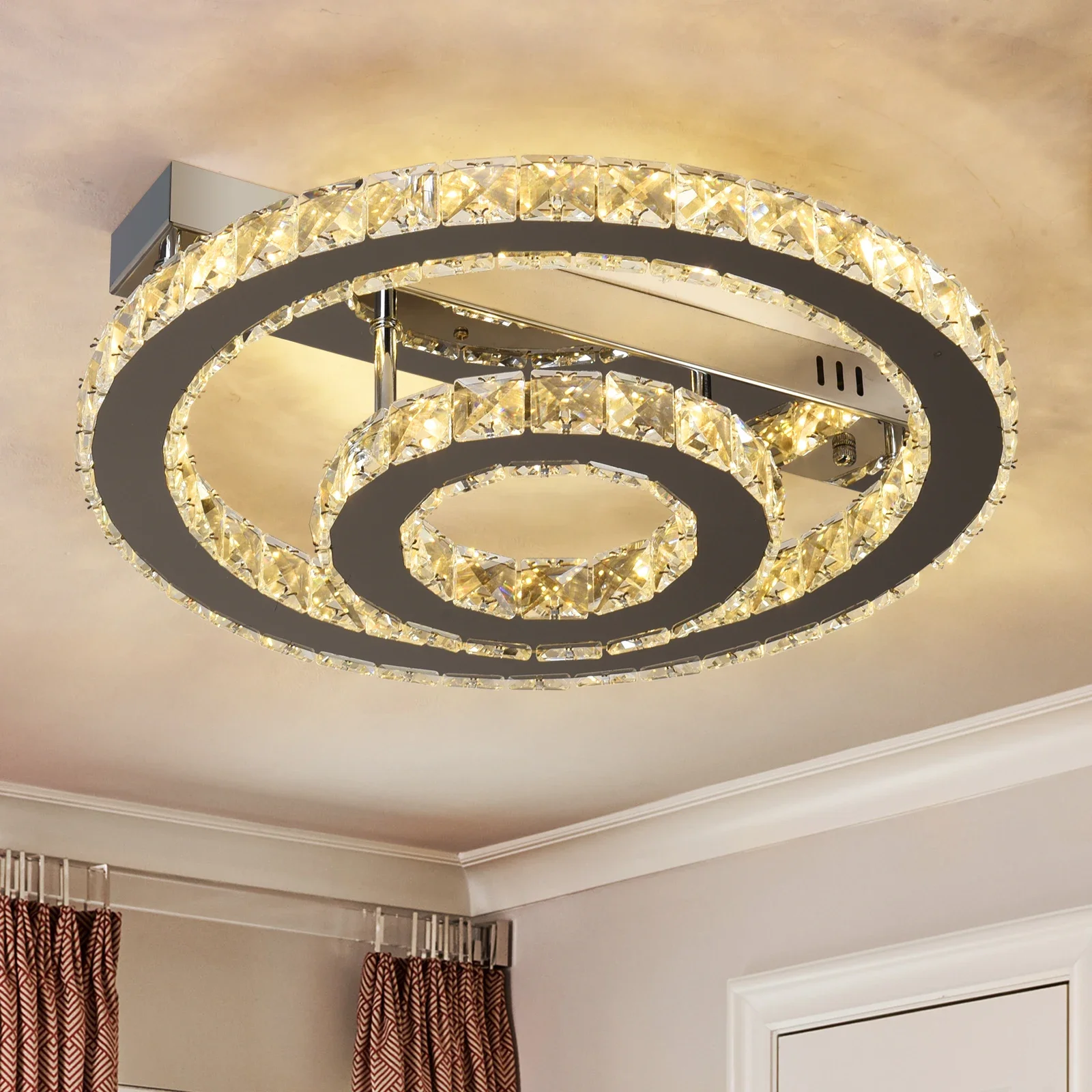 Modern Ceiling Lamp Luxury Home Decor Crystal Led Chandelier Indoor Lighting Nordic Lustre Fixture Living Bedroom Hotel Luminiar 
Modern Ceiling Lamp Luxury Home Decor Crystal Led Chandelier Indoor Lighting Nordic Lustre Fixture Living Bedroom Hotel Luminiar