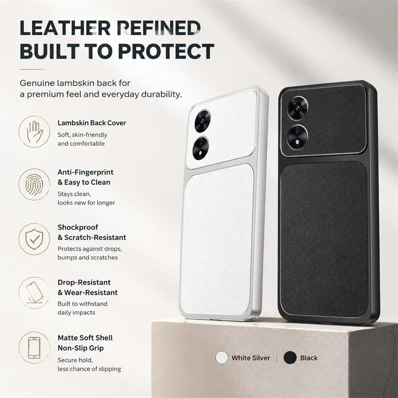 Classic Lychee-Textured Non-Slip Leather Ultra-Slim Covers for OPPOA97 A97 Anti-Scratch Mobile Lambskin Shock Proof Soft Cases
Classic Lychee-Textured Non-Slip Leather Ultra-Slim Covers for OPPOA97 A97 Anti-Scratch Mobile Lambskin Shock Proof Soft Cases