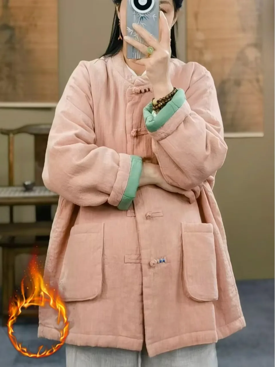 New Chinese Sle Loose Casual Cotton Jaet Women's Linen Cotton Coat Stand Collar Button Pure Color Winter Outerwear
New Chinese Sle Loose Casual Cotton Jaet Women's Linen Cotton Coat Stand Collar Button Pure Color Winter Outerwear