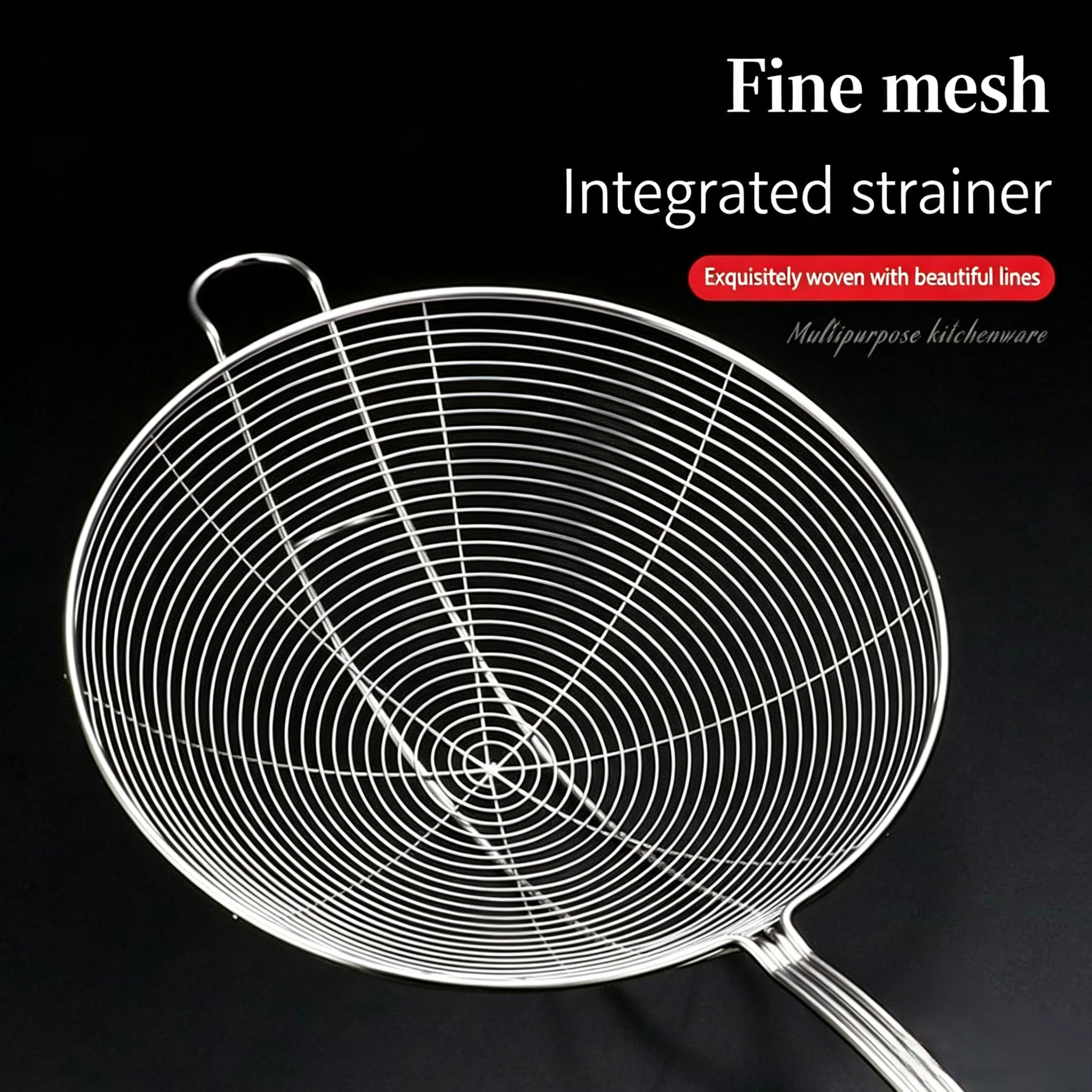 Stainless Steel Kitchen Cooking Colander Ultra Durable Wire Sieve 14~18cm Diameter Frying Scooping Tool
Stainless Steel Kitchen Cooking Colander Ultra Durable Wire Sieve 14~18cm Diameter Frying Scooping Tool