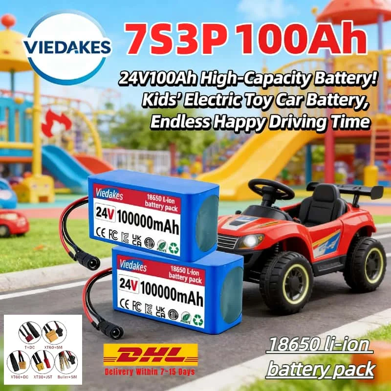 High Capacity 7S3P 24V 100Ah 18650 Li-ion Battery pack for Electric Toy Car Rechargeable Long Cycle Life
High Capacity 7S3P 24V 100Ah 18650 Li-ion Battery pack for Electric Toy Car Rechargeable Long Cycle Life