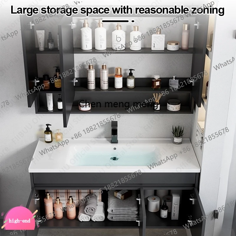 Multifunctional Bathroom Vanity Modern Mirror Cabinet Integrated Washbasin Bathroom Cabinets Ceramic Sink Bathroom Furniture
Multifunctional Bathroom Vanity Modern Mirror Cabinet Integrated Washbasin Bathroom Cabinets Ceramic Sink Bathroom Furniture