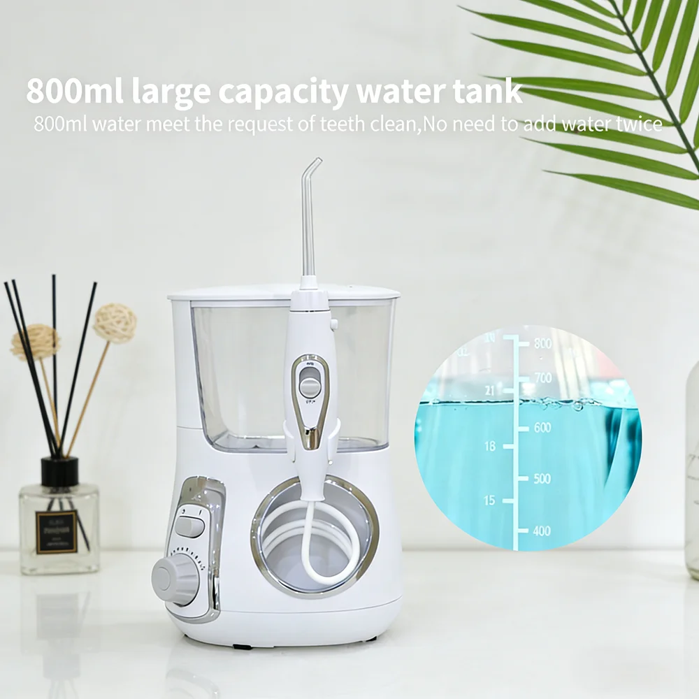 Electric Countertop Oral Irrigator 800ML with 10 Modes, Water Flosser Dental Care Tool for Deep Teeth Clean & Fresh Breath
Electric Countertop Oral Irrigator 800ML with 10 Modes, Water Flosser Dental Care Tool for Deep Teeth Clean & Fresh Breath