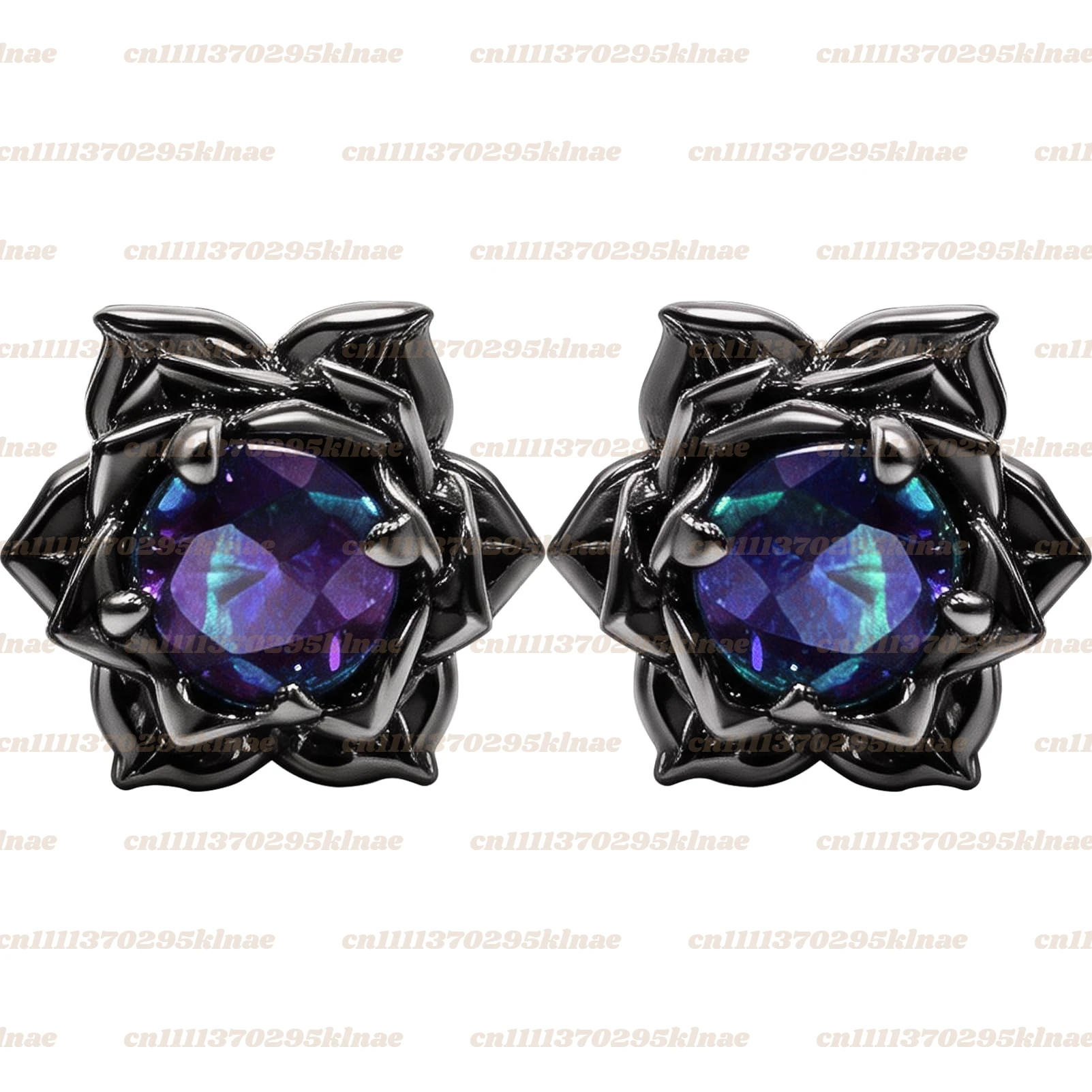 Black Rose CZ Stud Earrings for Women, Goth Sparkle Iridescent Flower Earrings 20G Gunmetal Stainless Steel Studs with Colorful
Black Rose CZ Stud Earrings for Women, Goth Sparkle Iridescent Flower Earrings 20G Gunmetal Stainless Steel Studs with Colorful