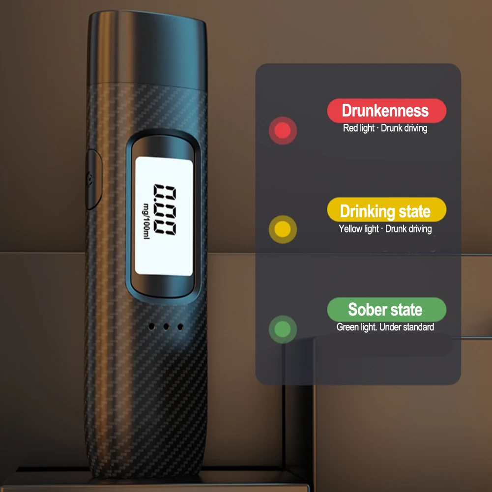 Rechargeable Portable Breathalyzer Alcohol Tester Alcohol Test Kit For Home Use For Assessing Alcohol Levels For Personal
Rechargeable Portable Breathalyzer Alcohol Tester Alcohol Test Kit For Home Use For Assessing Alcohol Levels For Personal