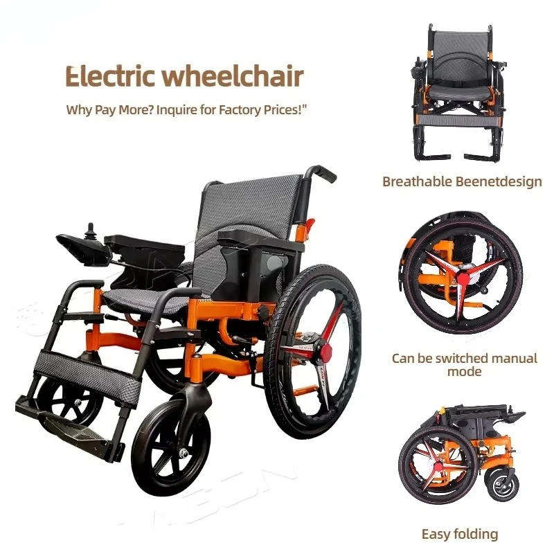 Electric Wheelchair Portable Powerful Electric Wheelchair Manual Wheelchair Big Wheel
Electric Wheelchair Portable Powerful Electric Wheelchair Manual Wheelchair Big Wheel