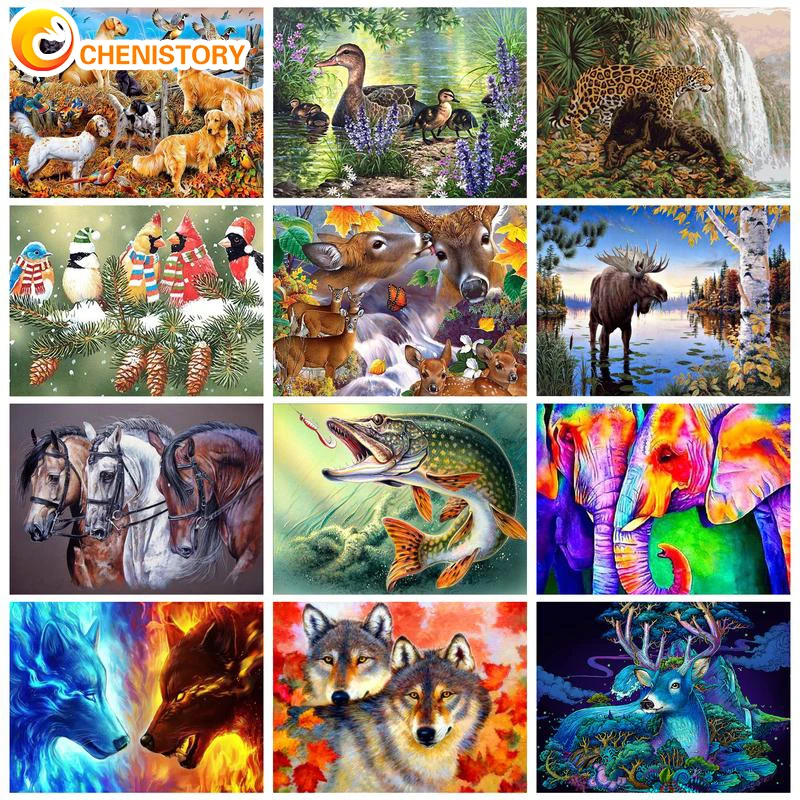 CHENISTORY DIY Oil Painting By Numbers kits Animal HandPaint Picture By Numbers On Canvas Frameless Home Decor Unique Gift
CHENISTORY DIY Oil Painting By Numbers kits Animal HandPaint Picture By Numbers On Canvas Frameless Home Decor Unique Gift