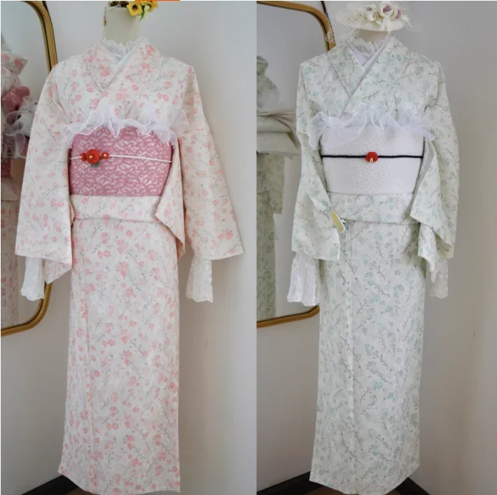 Japanese Formal Kimono Women Lace Small Pattern Kimono Yukata Novel Evening Gown
Japanese Formal Kimono Women Lace Small Pattern Kimono Yukata Novel Evening Gown
