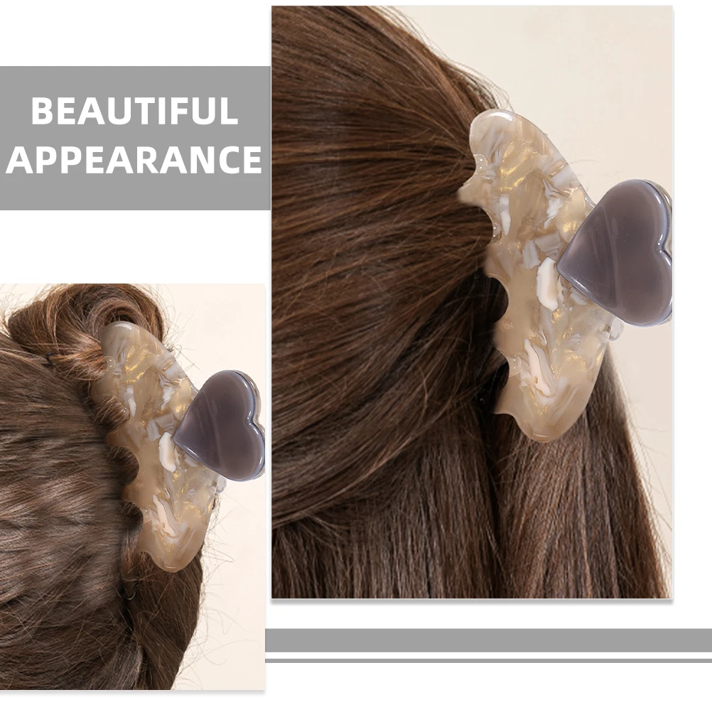 4Pcs Heart Claw Clips Large Size Acetate Sheet Thick Hair Accessories Women Hairpins Marble Grey White Adjustable Shark Hair
4Pcs Heart Claw Clips Large Size Acetate Sheet Thick Hair Accessories Women Hairpins Marble Grey White Adjustable Shark Hair