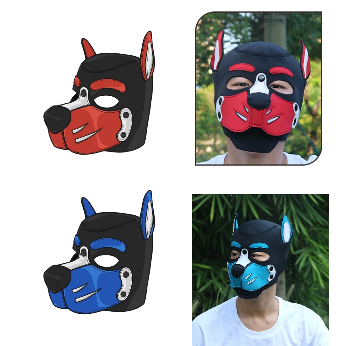 Новые костюмы для косплея Puppy размером M L, брендовая мягкая резиновая маска с черным капюшоном на всю голову для ролевых игр для собак, аксессуары для вечеринок
Новые костюмы для косплея Puppy размером M L, брендовая мягкая резиновая маска с черным капюшоном на всю голову для ролевых игр для собак, аксессуары для вечеринок