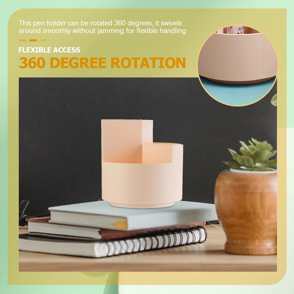 Rotating Pen Organizer Sleek Edges Plastic Stationery Supplies Multi Compartments Desk Organizer for Office School
Rotating Pen Organizer Sleek Edges Plastic Stationery Supplies Multi Compartments Desk Organizer for Office School