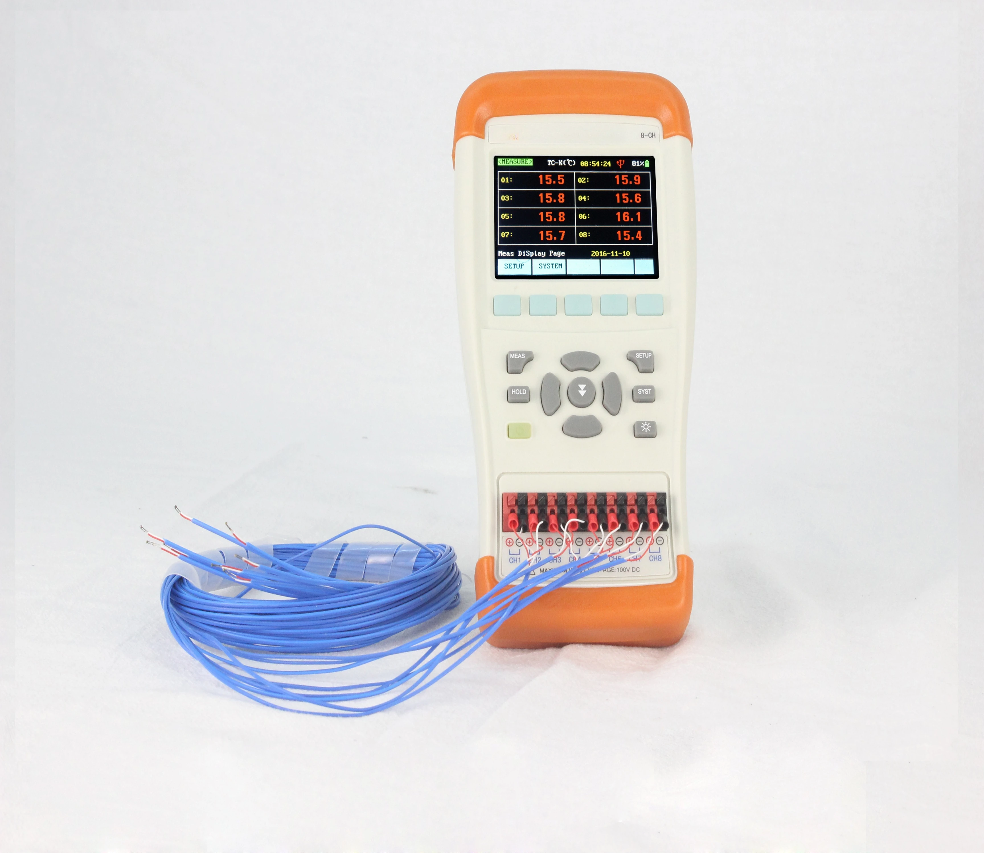 Handheld Multi-channel Temperature Tester Temperature Data Logger Thermometer
Handheld Multi-channel Temperature Tester Temperature Data Logger Thermometer