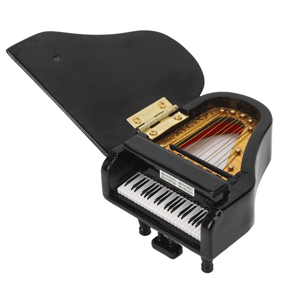 Basswood Miniature Piano Black Case With Pedal Piano Music Box Mini Musical Instrument Collectible Ornament
Basswood Miniature Piano Black Case With Pedal Piano Music Box Mini Musical Instrument Collectible Ornament