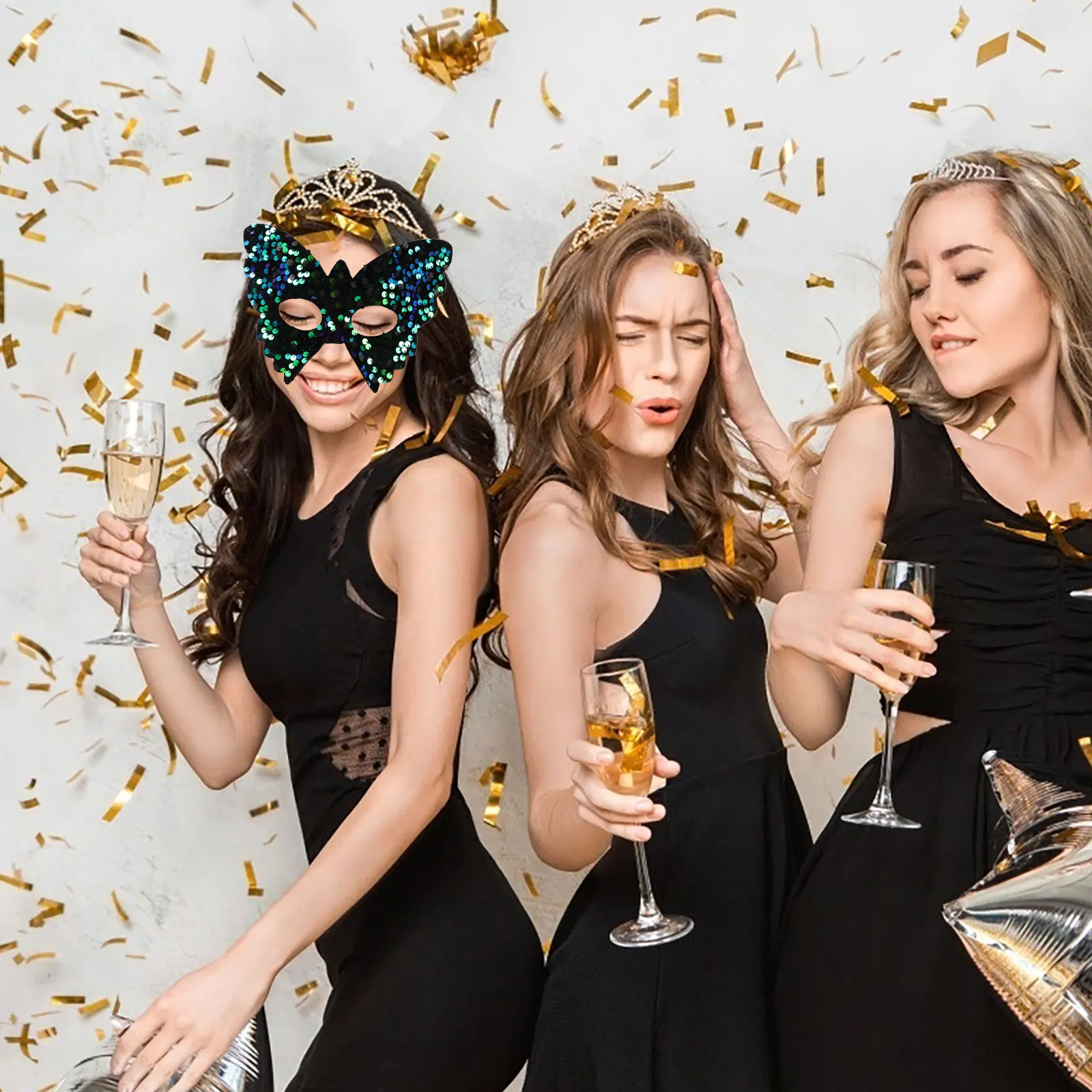 Sparkling Venetian Butterfly For Women Elegant Sequin Masquerade Party Costume Ball Face Mask Halloween Fancy Dress Carnival
Sparkling Venetian Butterfly For Women Elegant Sequin Masquerade Party Costume Ball Face Mask Halloween Fancy Dress Carnival