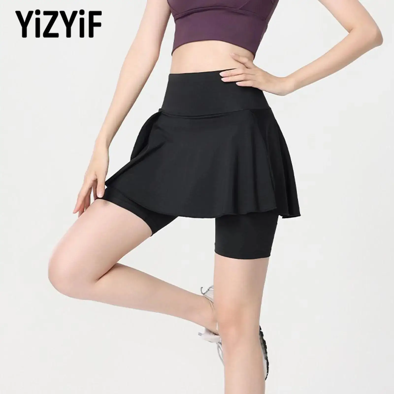 Women High Waist Elastic Waist Split Athletic Skort with Built in Shorts Breathable Stretchy for Tennis Yoga Sports Running
Women High Waist Elastic Waist Split Athletic Skort with Built in Shorts Breathable Stretchy for Tennis Yoga Sports Running