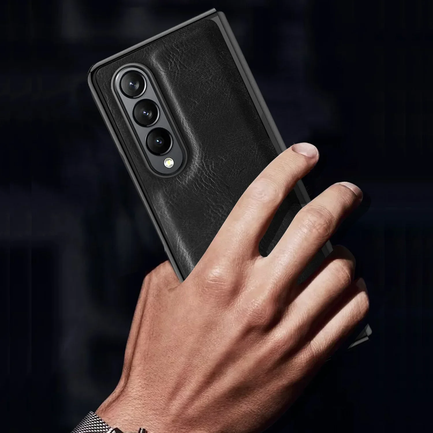 Leather Material Fusion PC Business Phone Case Suitable For SamsungZ Fold5/4/3/2shell Film Fashionable Anti Drop Protective Case
Leather Material Fusion PC Business Phone Case Suitable For SamsungZ Fold5/4/3/2shell Film Fashionable Anti Drop Protective Case