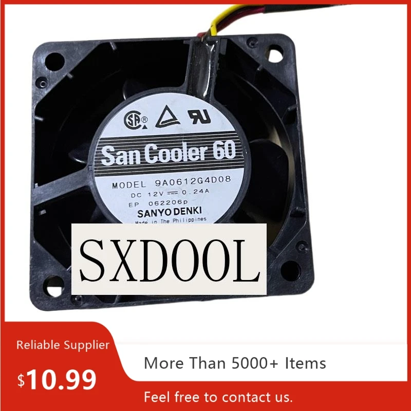 For SanAce 9A0612G4D08 60x60x25mm DC 12V 0.24A 3-Wire Waterproof Cooling Fan
For SanAce 9A0612G4D08 60x60x25mm DC 12V 0.24A 3-Wire Waterproof Cooling Fan