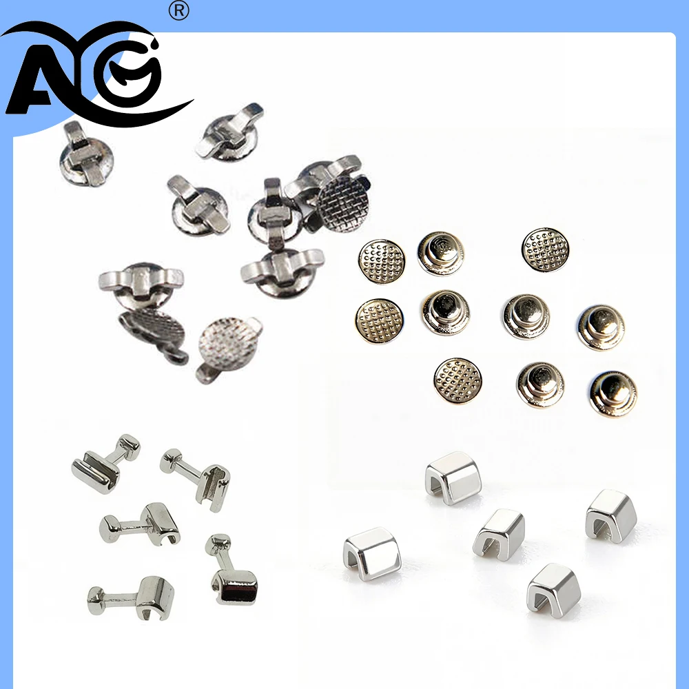 AG 10pcs/Pack Dental Orthodontic Lingual Button Bottom Bondable Metal Tongue Side Buckle Dental Orthodontic Crimpable Hooks
AG 10pcs/Pack Dental Orthodontic Lingual Button Bottom Bondable Metal Tongue Side Buckle Dental Orthodontic Crimpable Hooks