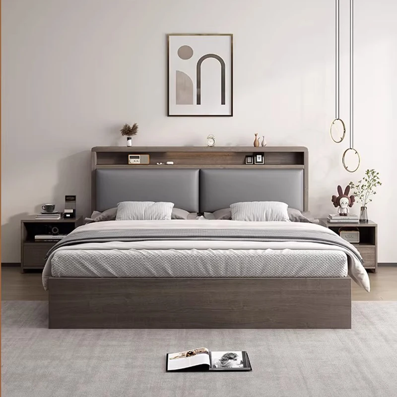 Modern Headboards Bed Bedroom King Size Luxury European Leather Bed Sleeping Space Saving Simple Camas De Casal Home Furniture
Modern Headboards Bed Bedroom King Size Luxury European Leather Bed Sleeping Space Saving Simple Camas De Casal Home Furniture