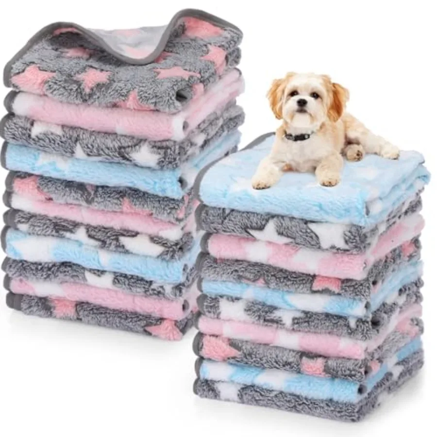 40 Pcs Puppy Blankets for Small Dog Pet Bulk Fleece Soft Fluffy Washable Dog Star Print Pattern Fleece Blankets for Pets Throw
40 Pcs Puppy Blankets for Small Dog Pet Bulk Fleece Soft Fluffy Washable Dog Star Print Pattern Fleece Blankets for Pets Throw