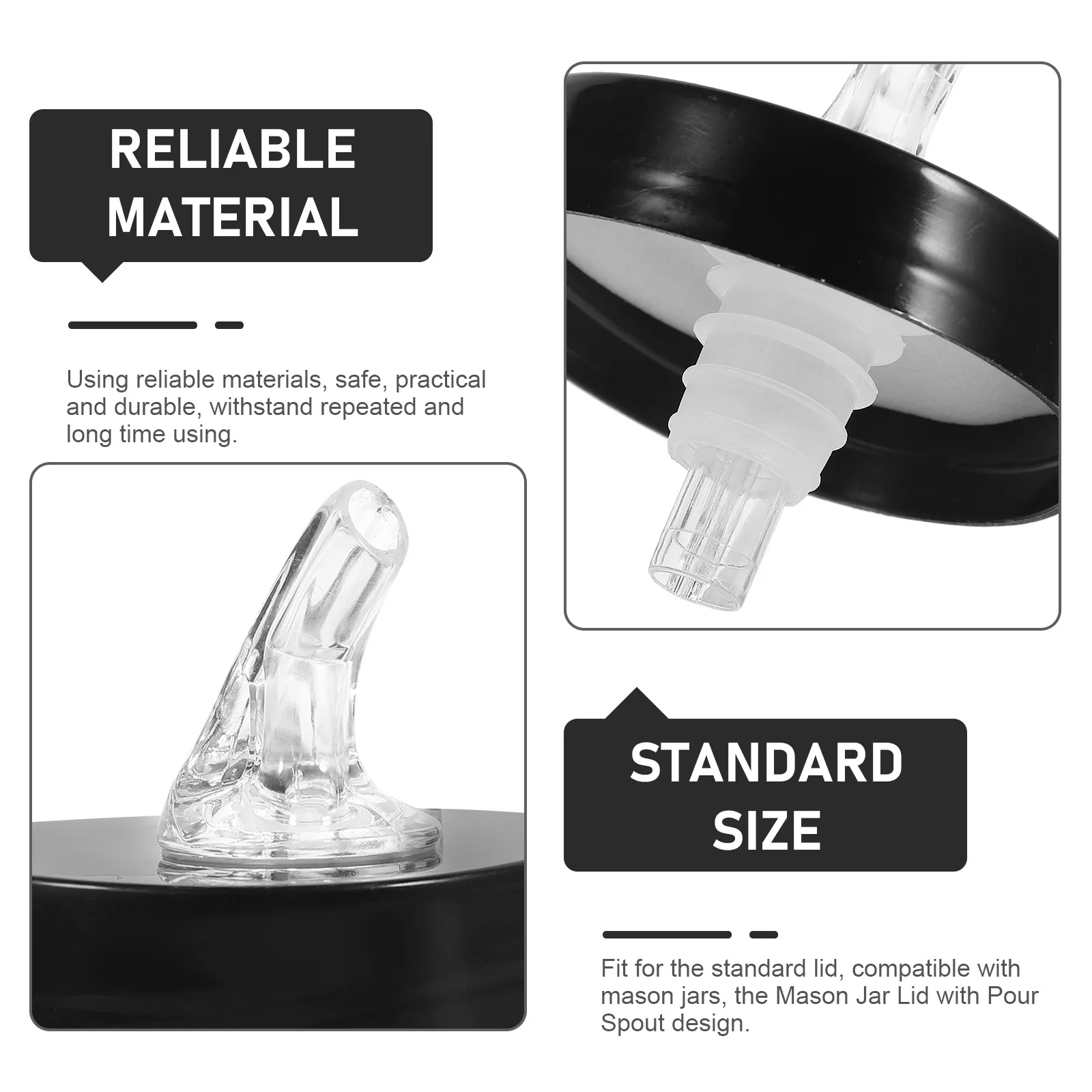 Mason Jar Pour Spout Lid Leak Proof Oil Dispenser Compatible with Standard Mason Jar Lid for Syrup Honey Vinegar Liquor Olive
Mason Jar Pour Spout Lid Leak Proof Oil Dispenser Compatible with Standard Mason Jar Lid for Syrup Honey Vinegar Liquor Olive