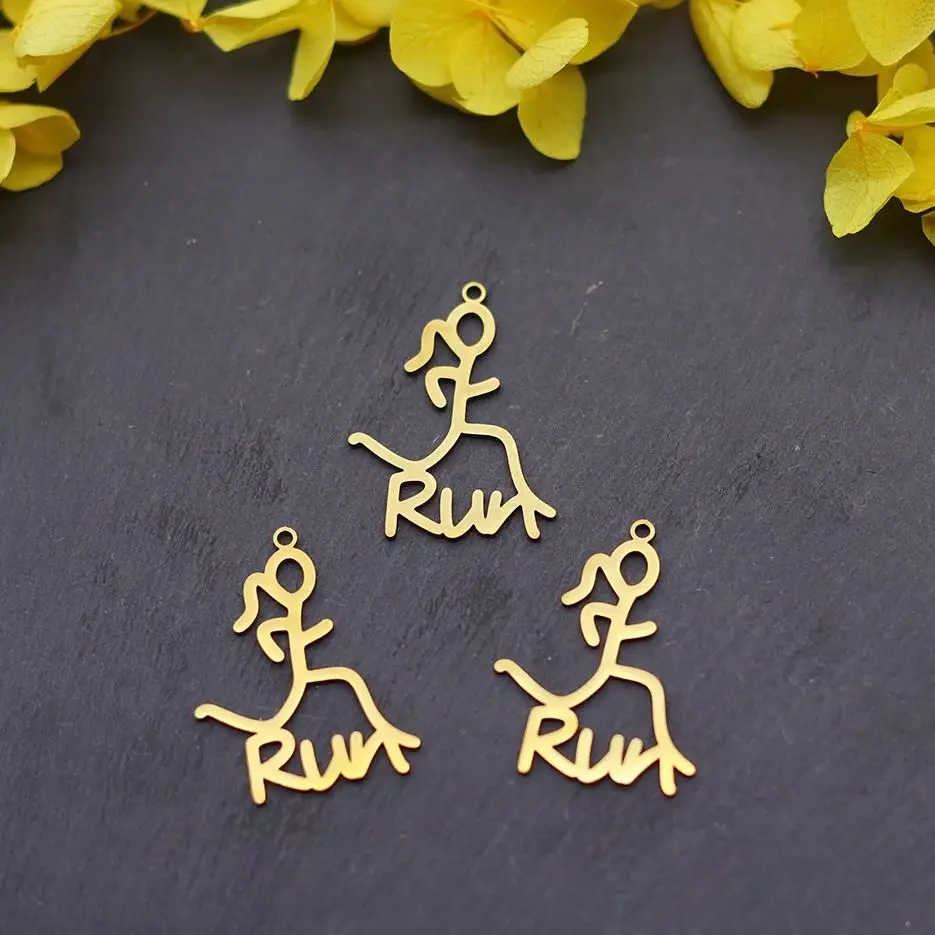 3pcs Sport Running Athlete Art Line Stainless Steel Pendant Charms for Jewelry Making diy Trendy Necklace Keychain Handmade Bulk
3pcs Sport Running Athlete Art Line Stainless Steel Pendant Charms for Jewelry Making diy Trendy Necklace Keychain Handmade Bulk
