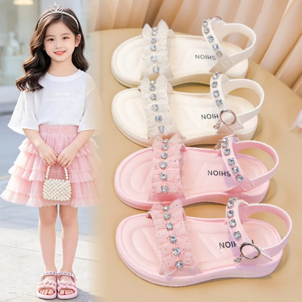 Girls' Sandals 2026 Summer New Little Girl Fashion Big Children's Beach Shoes Children's Sandals Pearl Princess Shoes for Kids
Girls' Sandals 2026 Summer New Little Girl Fashion Big Children's Beach Shoes Children's Sandals Pearl Princess Shoes for Kids