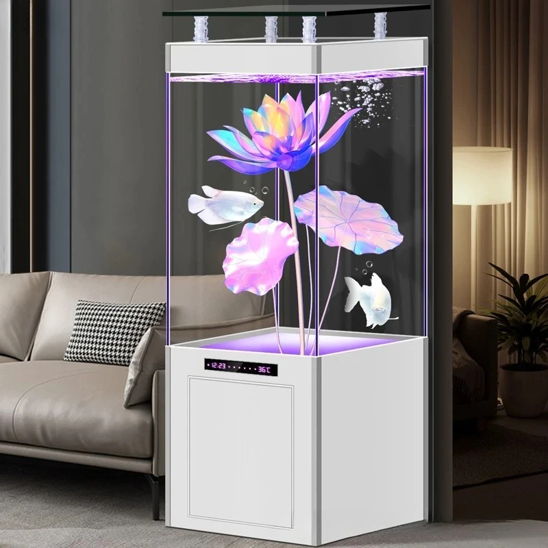 New Model Living Room Large Medium Small Fish Tank Ultra Clear Glass Lazy No Change Aquarium Bottom Filter Goldfish Tank
New Model Living Room Large Medium Small Fish Tank Ultra Clear Glass Lazy No Change Aquarium Bottom Filter Goldfish Tank