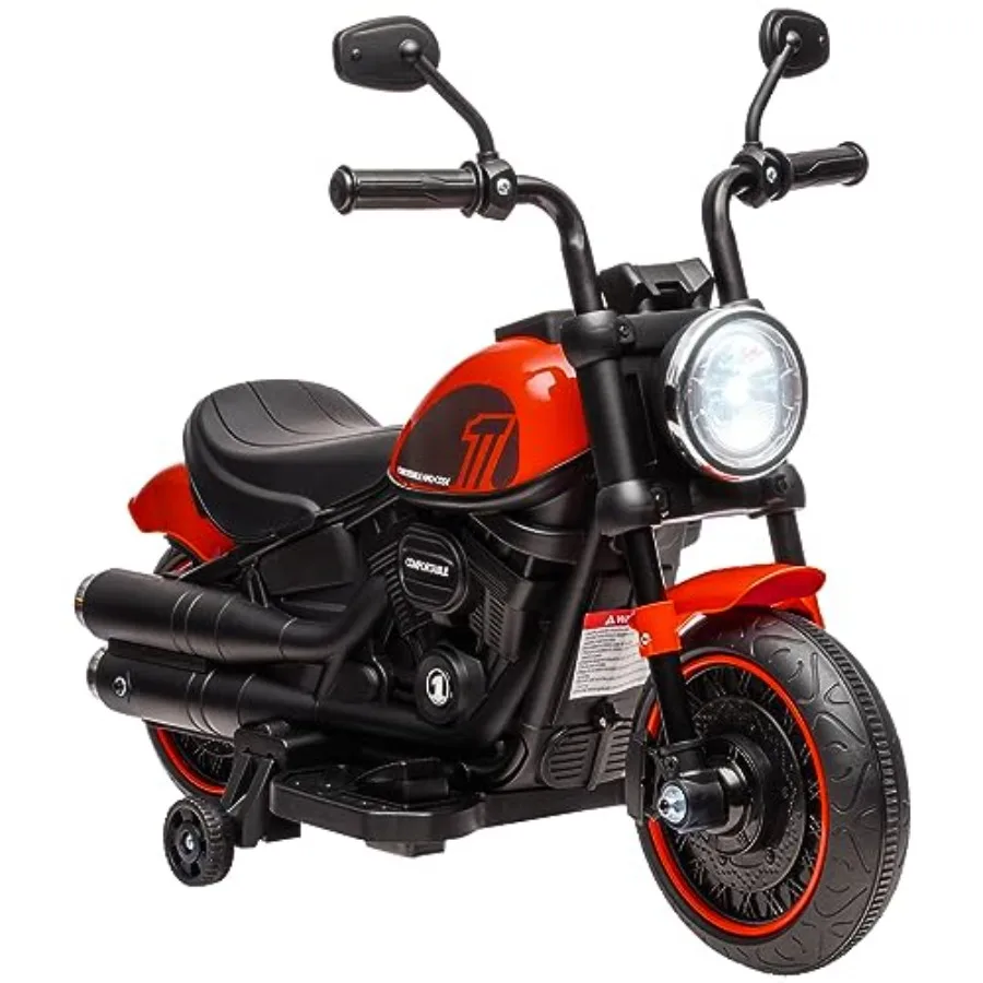 motorcycle ride-on toy for toddlers up to 48 months, plastic body in red, single-button start and working headlight
motorcycle ride-on toy for toddlers up to 48 months, plastic body in red, single-button start and working headlight