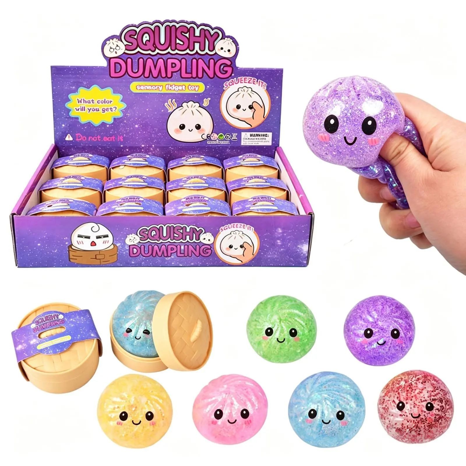 Hot Mini Colorful Glitter Dumpling Release for Stress Balls Simulation Food Squishies Bun Gifts Colored Bun Shaped Venting Ball
Hot Mini Colorful Glitter Dumpling Release for Stress Balls Simulation Food Squishies Bun Gifts Colored Bun Shaped Venting Ball