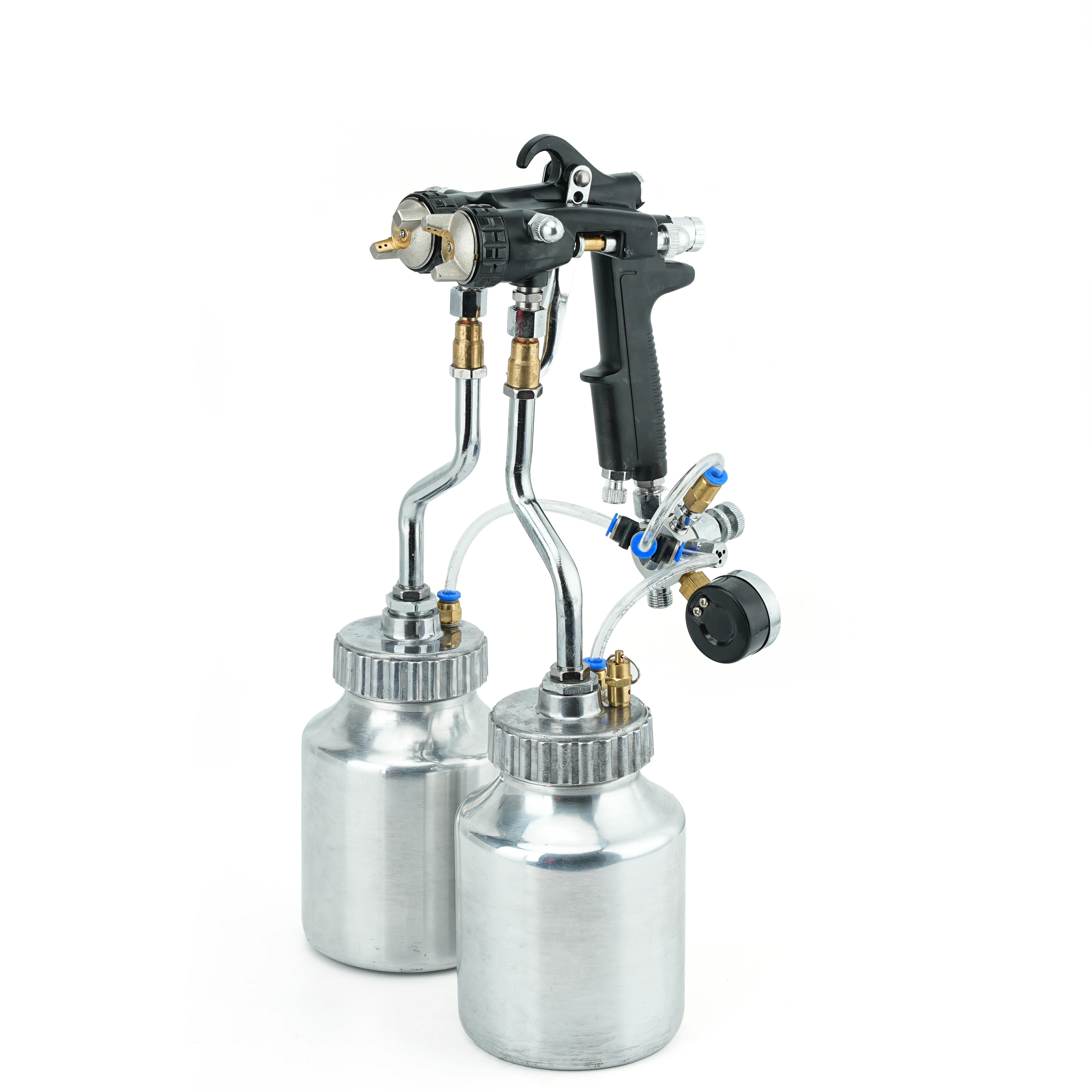 Factory Direct Double-Head Stainless Steel Power Spray G un 2-Pot for Furniture & Automotive Refinishing
Factory Direct Double-Head Stainless Steel Power Spray G un 2-Pot for Furniture & Automotive Refinishing
