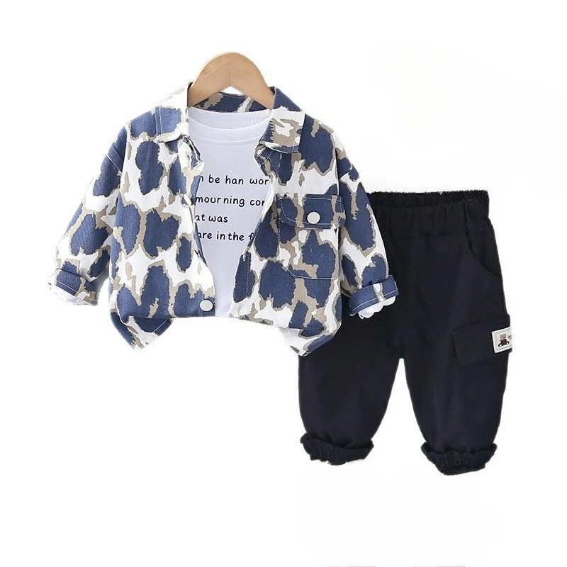 New Spring Autumn Baby Clothes Suit Children Boys Jacket T-Shirt Pants 3Pcs/Sets Fashion Infant Casual Clothing Kids Tracksuits
New Spring Autumn Baby Clothes Suit Children Boys Jacket T-Shirt Pants 3Pcs/Sets Fashion Infant Casual Clothing Kids Tracksuits