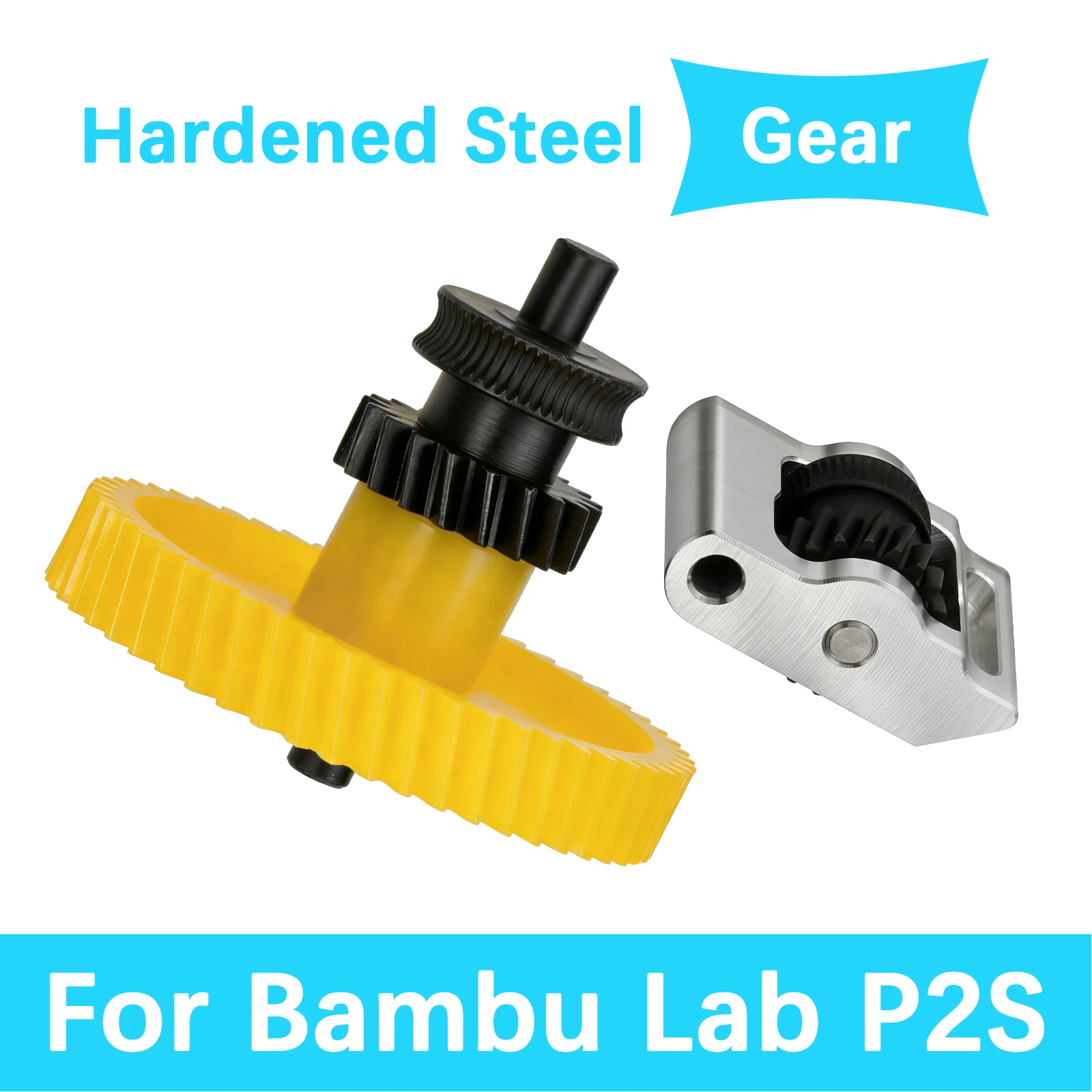 DLC Hardened Steel Gears For Bambu Lab P2S Upgrade Extruder Gear Kit Resistant For Bambulab P2S 3D Printer Parts
DLC Hardened Steel Gears For Bambu Lab P2S Upgrade Extruder Gear Kit Resistant For Bambulab P2S 3D Printer Parts