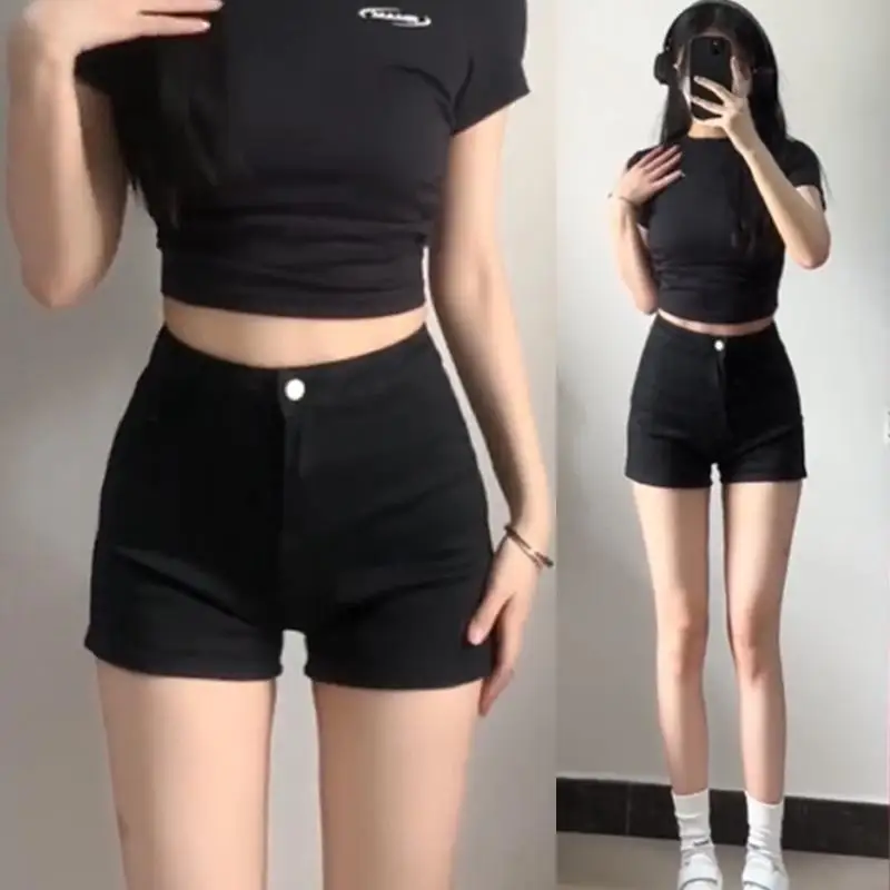 Summer High Waist Sexy Girl's Denim Shorts Women's Black Super Short Elastic Slim Fit A-Line Wraparound Hot Pants Casual Style
Summer High Waist Sexy Girl's Denim Shorts Women's Black Super Short Elastic Slim Fit A-Line Wraparound Hot Pants Casual Style