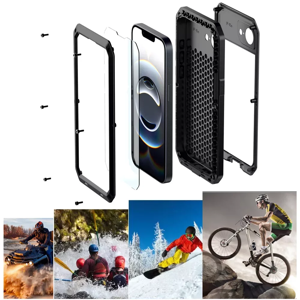For Apple iPhone Air 17e 16e 17 Pro Max 16 Plus 16 PRO 17 Metal Case Heavy Duty Tank Shockproof Rugged Military Phone Cover
For Apple iPhone Air 17e 16e 17 Pro Max 16 Plus 16 PRO 17 Metal Case Heavy Duty Tank Shockproof Rugged Military Phone Cover