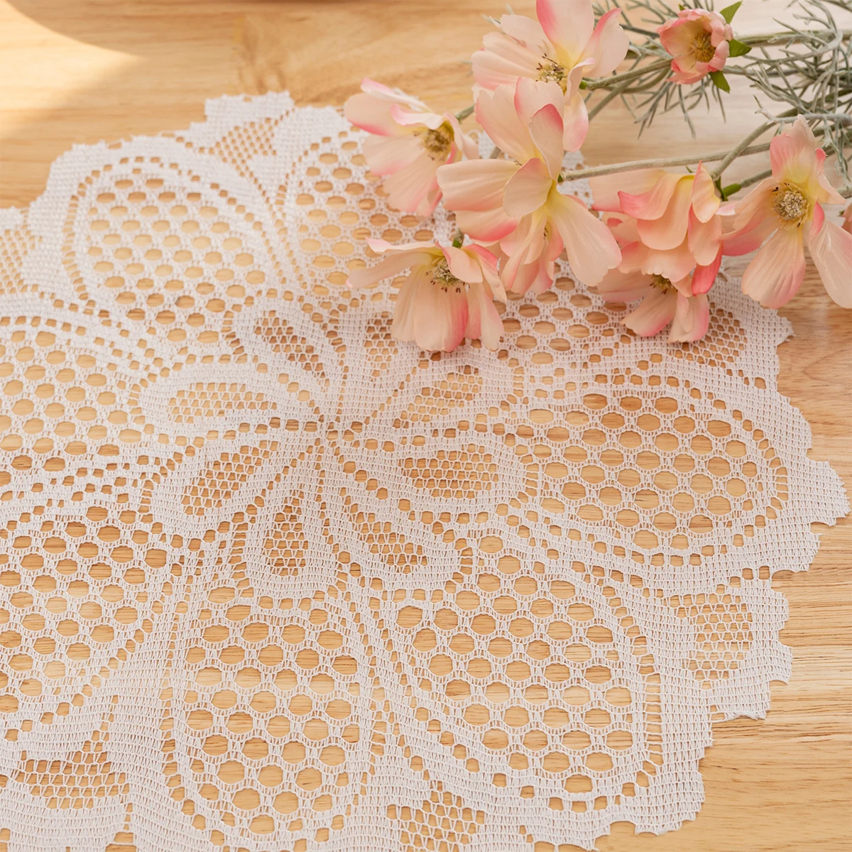 38cm flower shape Hollow Lace Coaster Napkin Embroidery Placemat Mug Exquisite Embroidery Table Mat Wedding Christmas Home Decor
38cm flower shape Hollow Lace Coaster Napkin Embroidery Placemat Mug Exquisite Embroidery Table Mat Wedding Christmas Home Decor